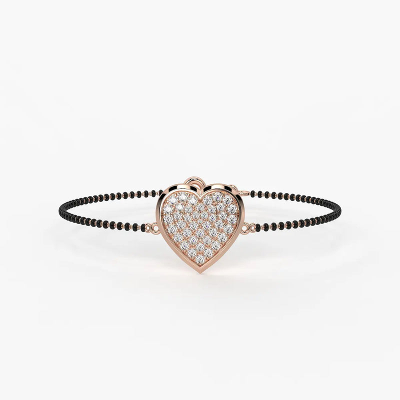 Radiant Heart Mangalsutra Bracelet