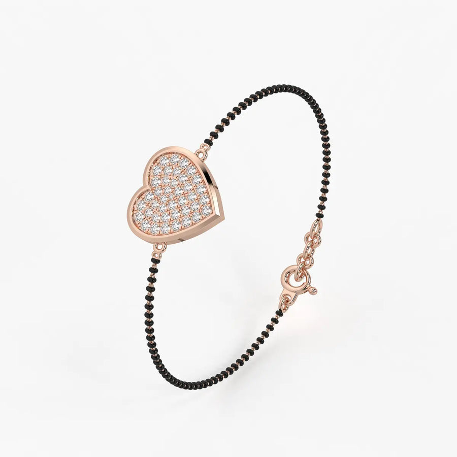 Radiant Heart Mangalsutra Bracelet