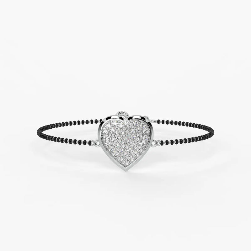 Radiant Heart Mangalsutra Bracelet