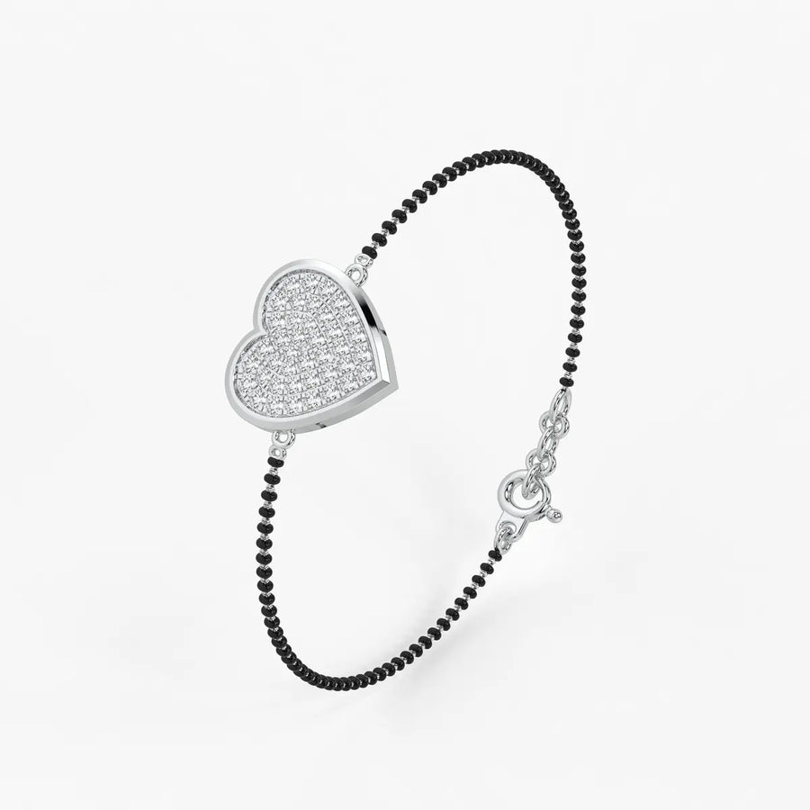 Radiant Heart Mangalsutra Bracelet