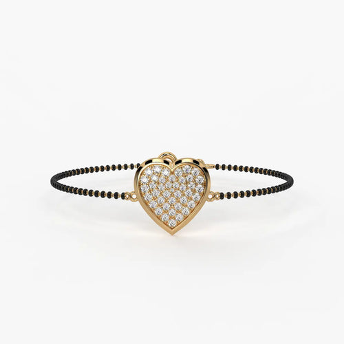 Radiant Heart Mangalsutra Bracelet