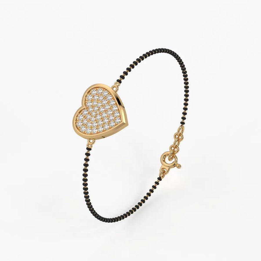 Radiant Heart Mangalsutra Bracelet
