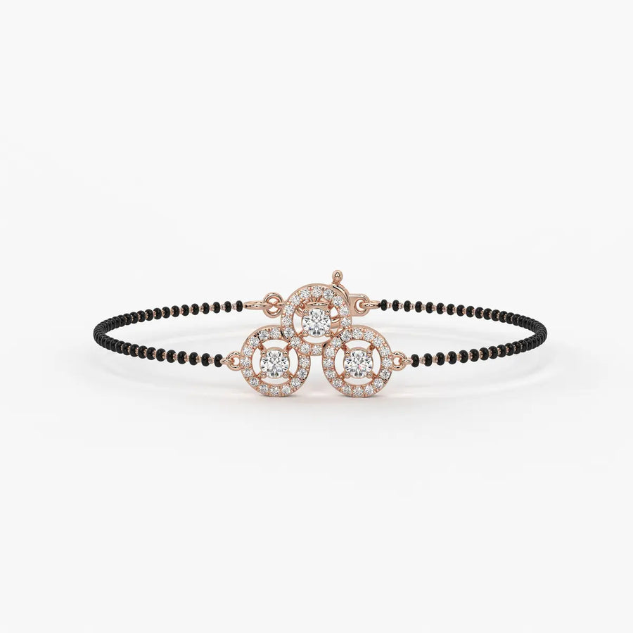 Trinity Circle Mangalsutra Bracelet