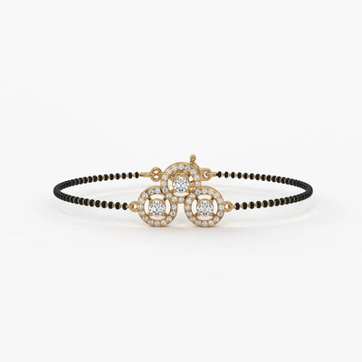Trinity Circle Mangalsutra Bracelet