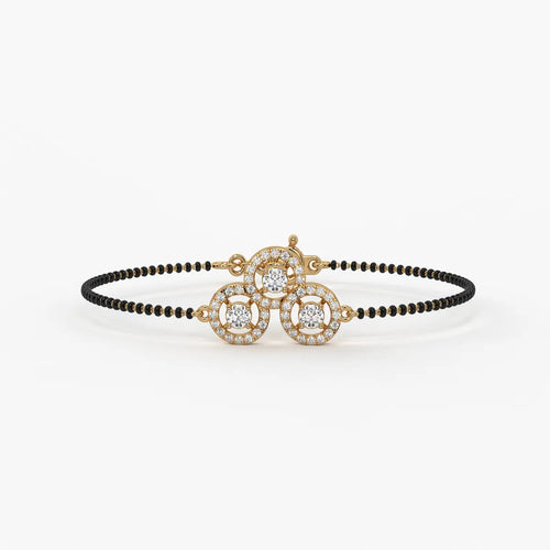 Trinity Circle Mangalsutra Bracelet
