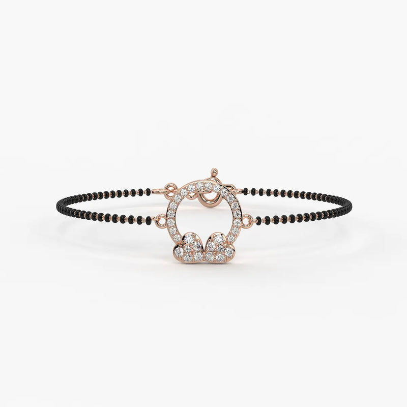 Floral Halo Mangalsutra Bracelet