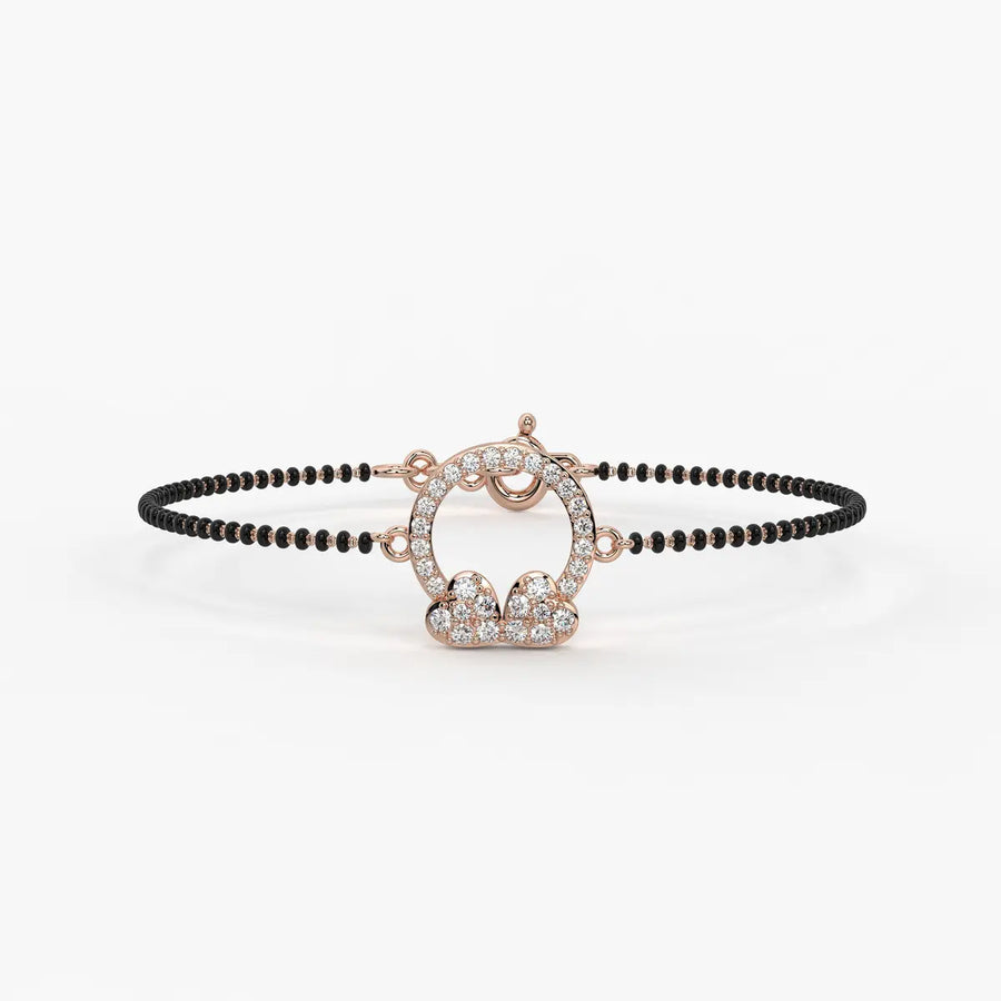 Floral Halo Mangalsutra Bracelet