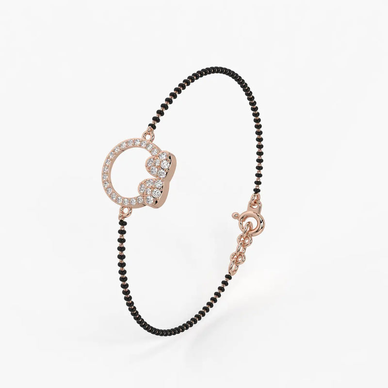 Floral Halo Mangalsutra Bracelet