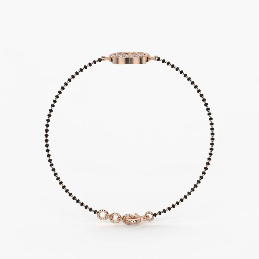 Floral Halo Mangalsutra Bracelet