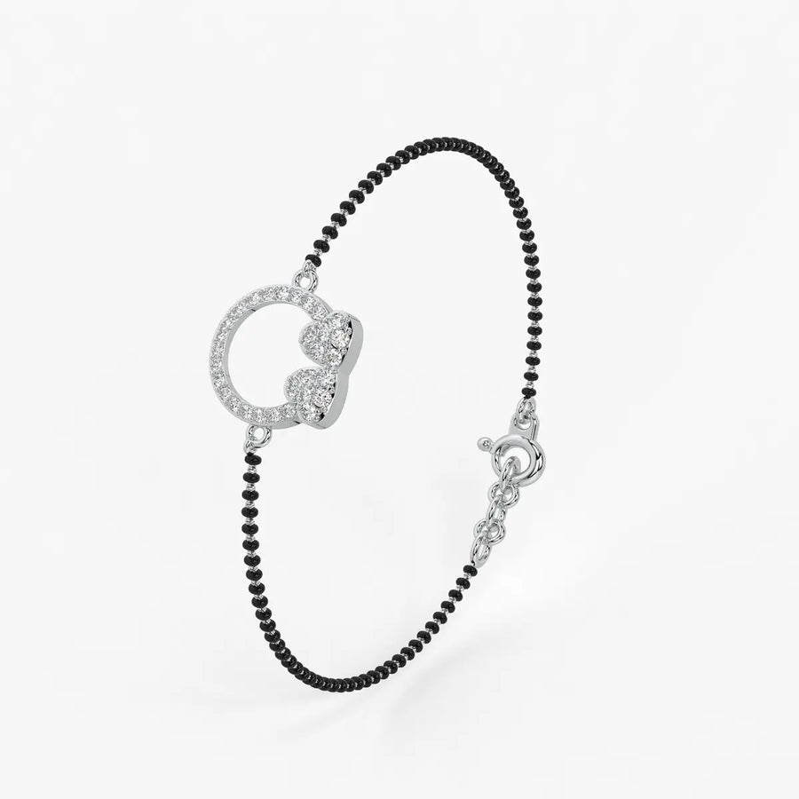 Floral Halo Mangalsutra Bracelet