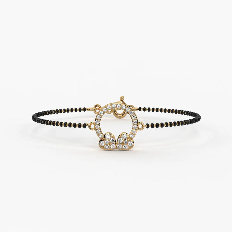 Floral Halo Mangalsutra Bracelet