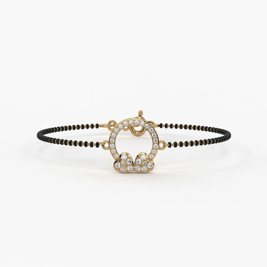 Floral Halo Mangalsutra Bracelet