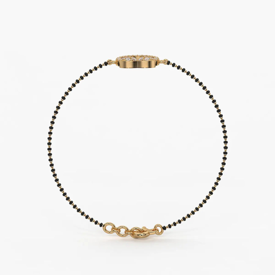 Floral Halo Mangalsutra Bracelet