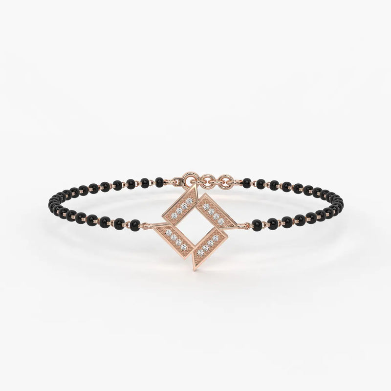 Square Frame Mangalsutra Bracelet