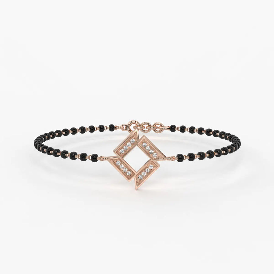 Square Frame Mangalsutra Bracelet