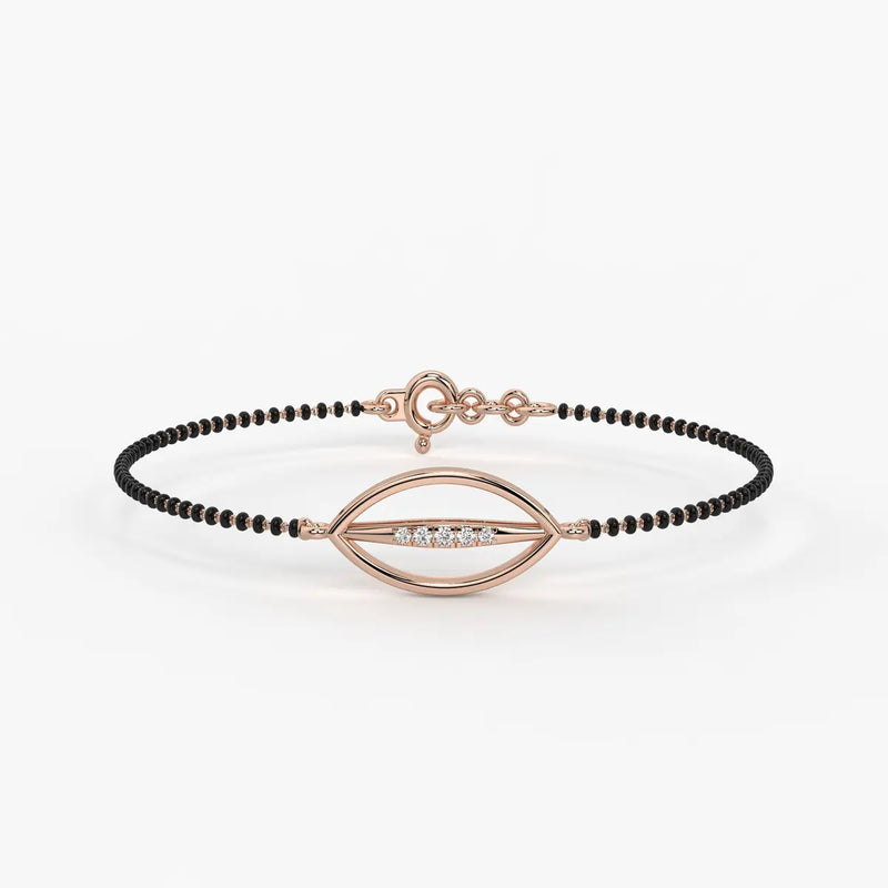 Leaf Drop Mangalsutra Bracelet