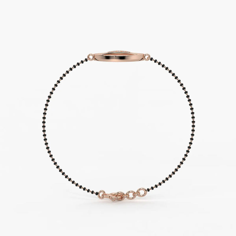 Leaf Drop Mangalsutra Bracelet