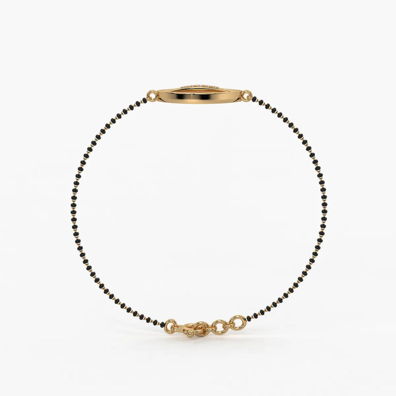 Leaf Drop Mangalsutra Bracelet