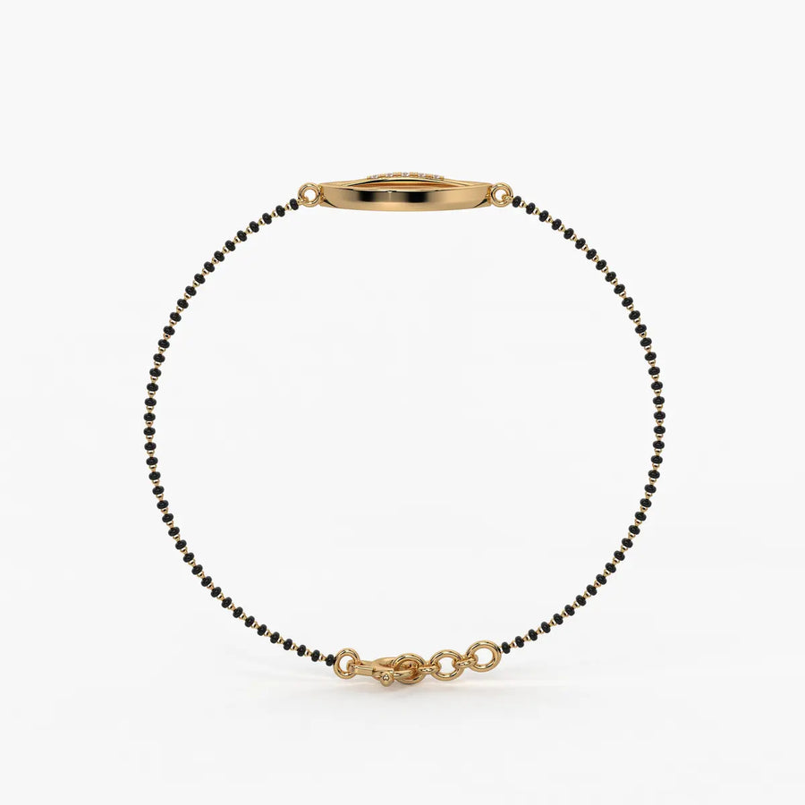 Leaf Drop Mangalsutra Bracelet