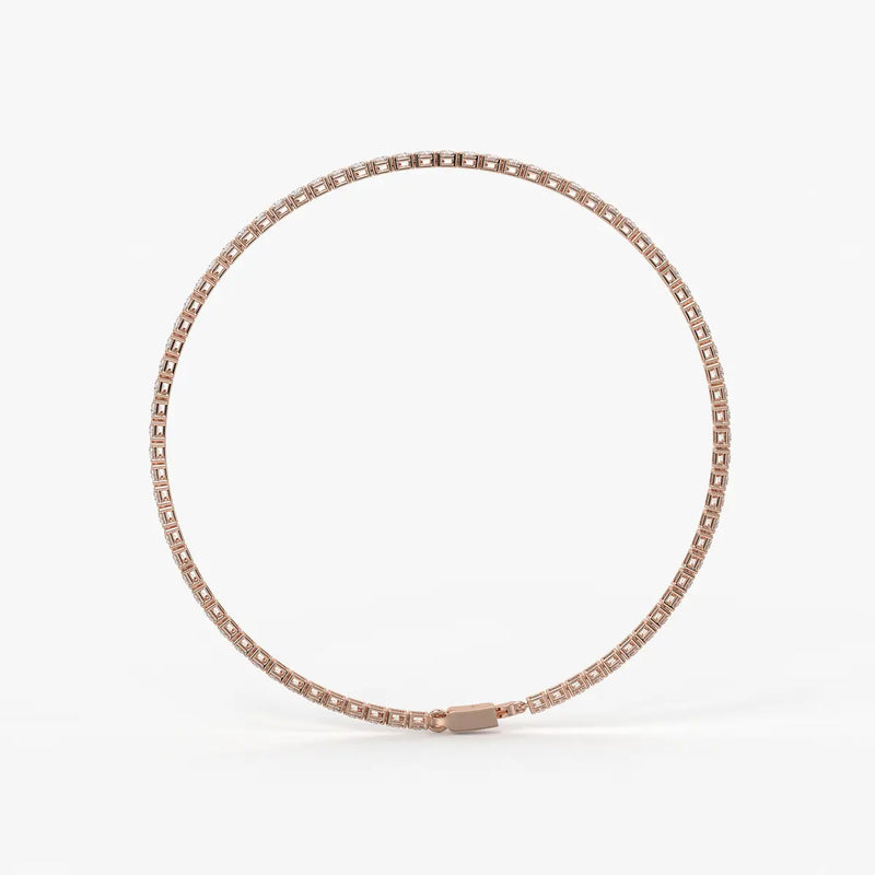Velnora Diamond Streamline Tennis Bracelet