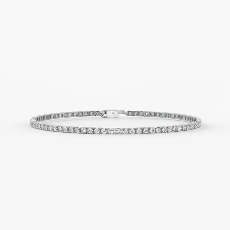 Velnora Diamond Streamline Tennis Bracelet