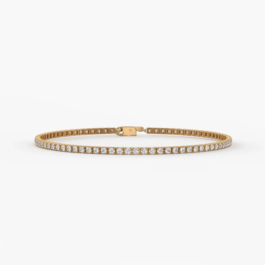 Velnora Diamond Streamline Tennis Bracelet