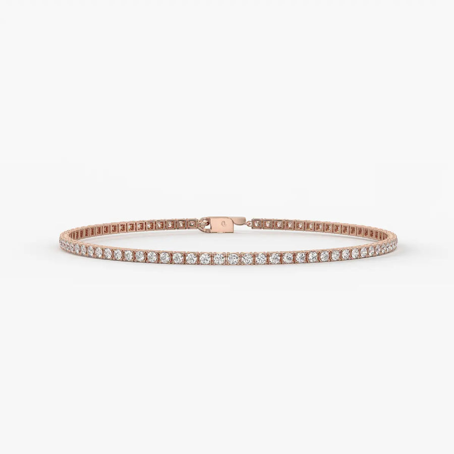 Velnora Diamond Streamline Tennis Bracelet