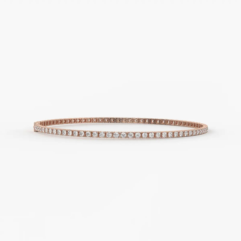 Velnora Diamond Streamline Tennis Bracelet