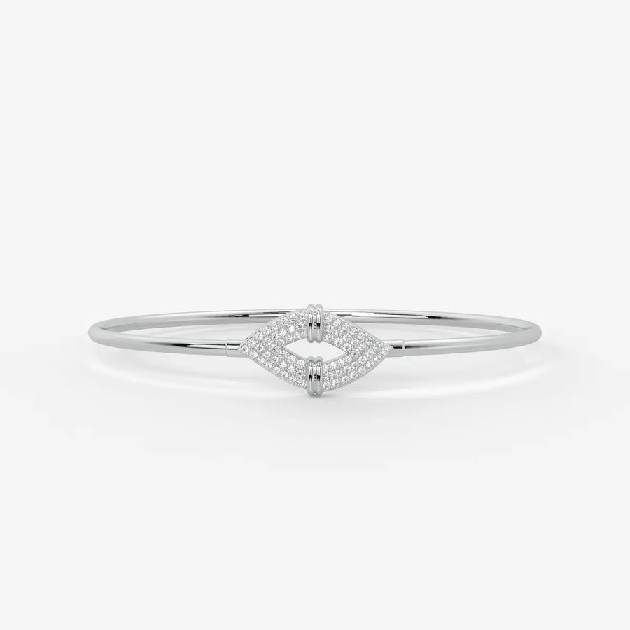 Arrow Pavé Bangle Bracelet