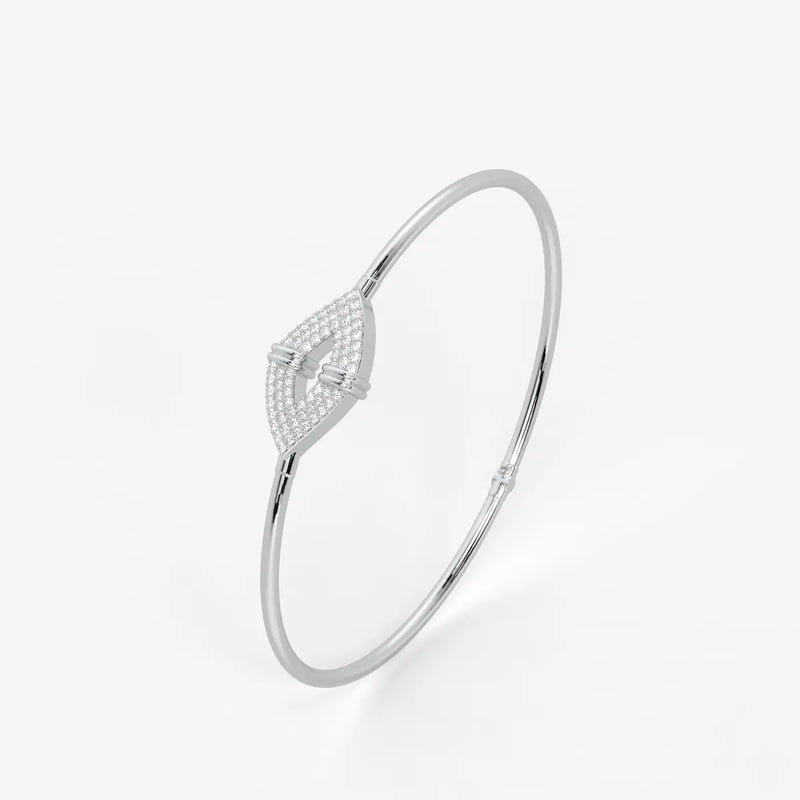 Arrow Pavé Bangle Bracelet