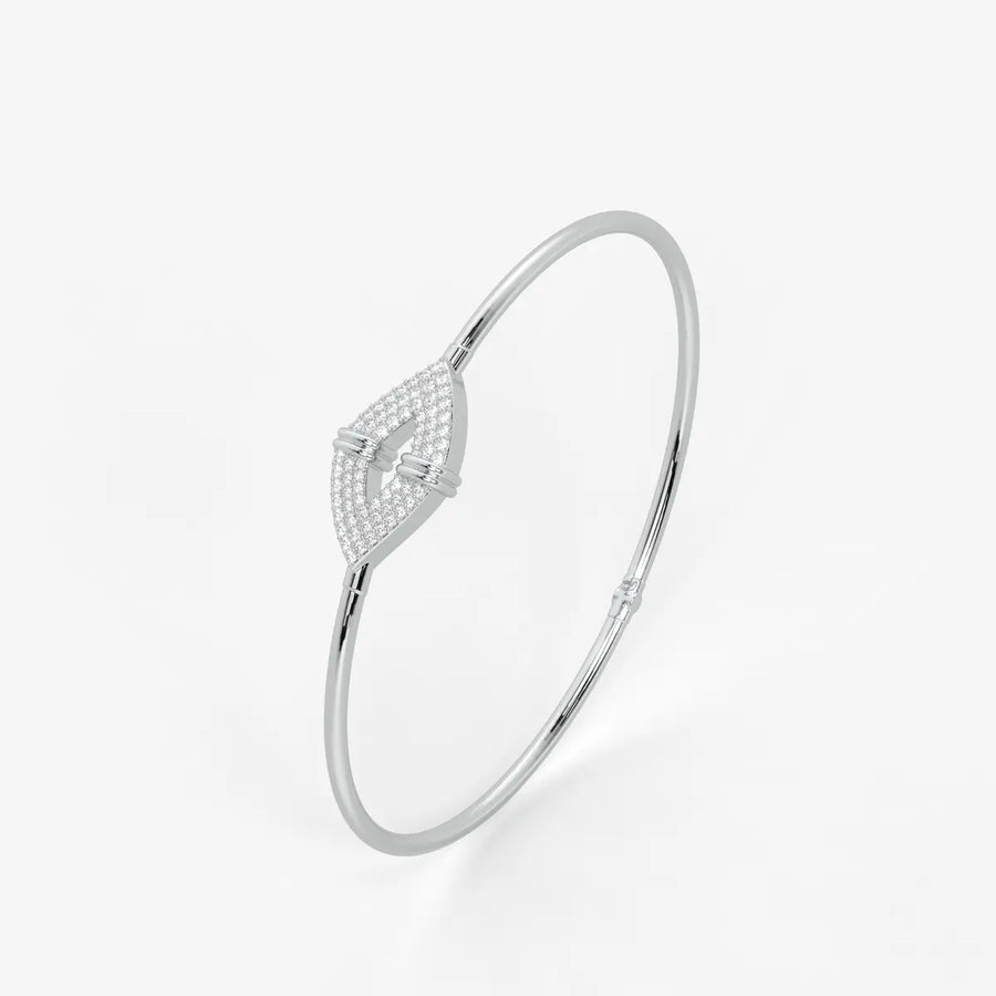 Arrow Pavé Bangle Bracelet