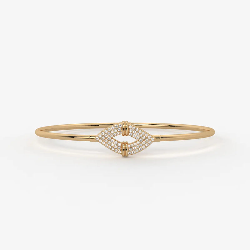 Arrow Pavé Bangle Bracelet