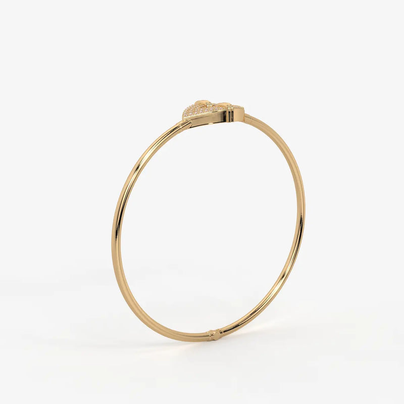 Arrow Pavé Bangle Bracelet