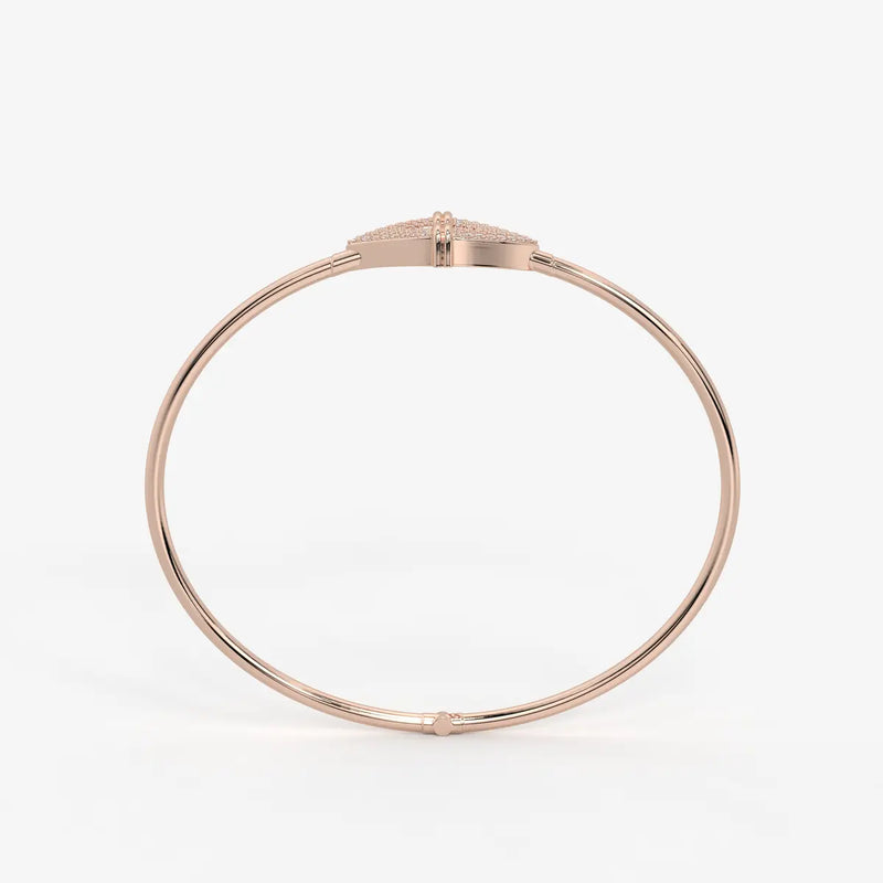 Arrow Pavé Bangle Bracelet
