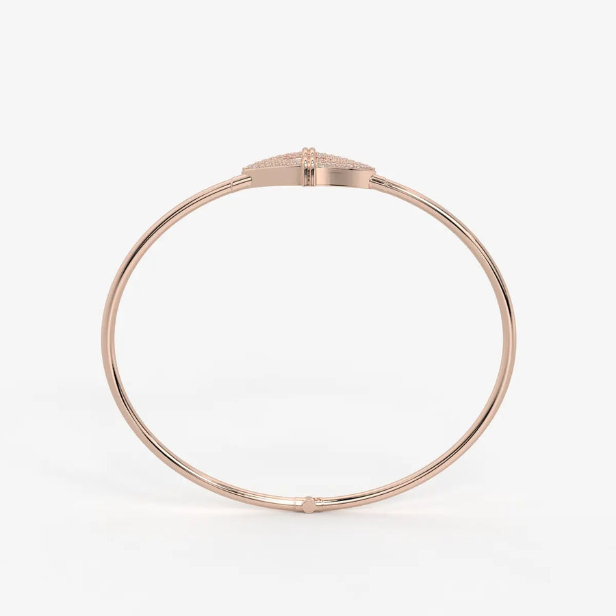 Arrow Pavé Bangle Bracelet