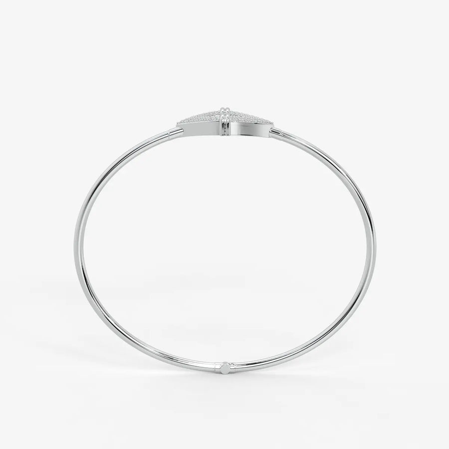 Arrow Pavé Bangle Bracelet