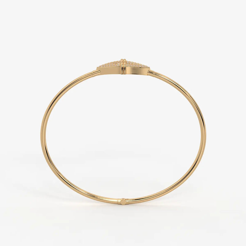 Arrow Pavé Bangle Bracelet