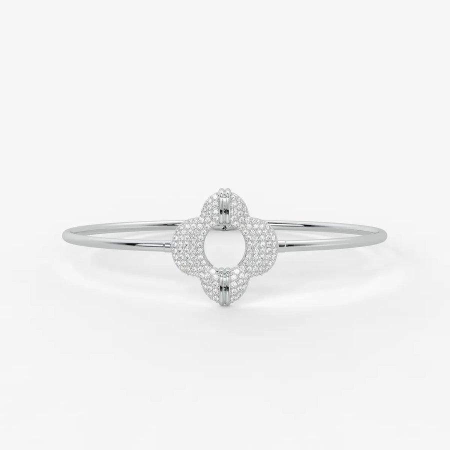 Bloom Halo Bangle Bracelet