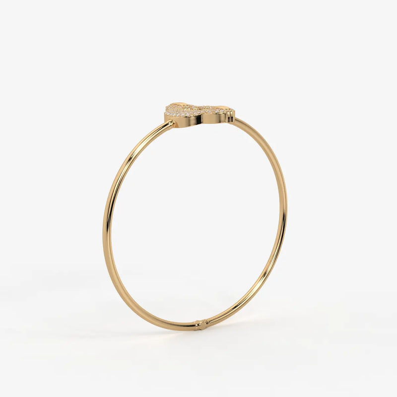 Bloom Halo Bangle Bracelet