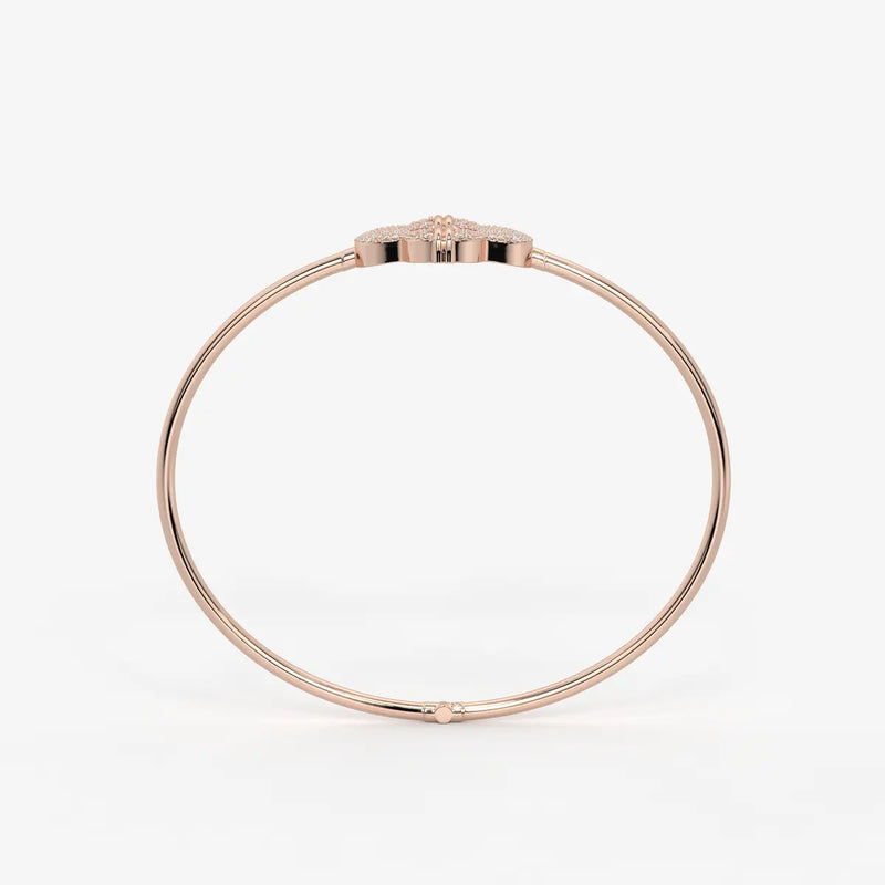 Bloom Halo Bangle Bracelet