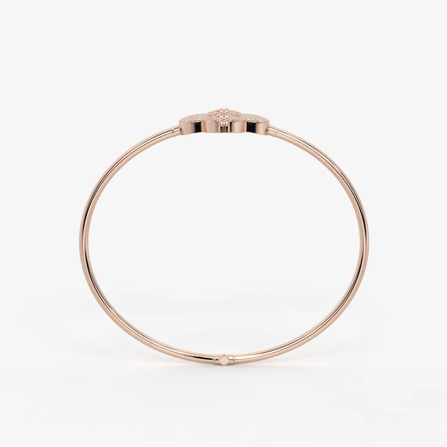 Bloom Halo Bangle Bracelet