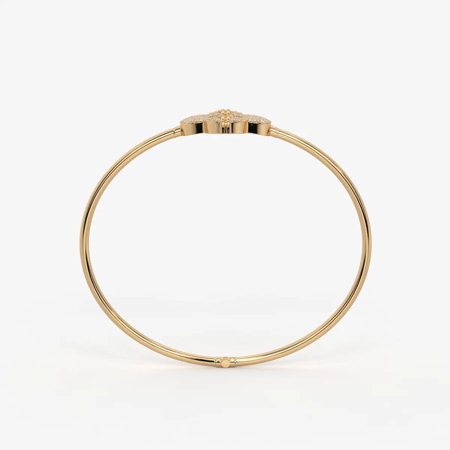 Bloom Halo Bangle Bracelet