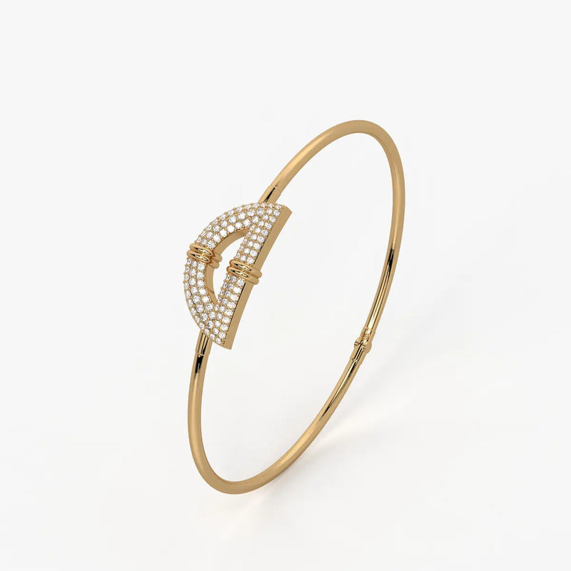 Crescent Buckle Designer Bracelet