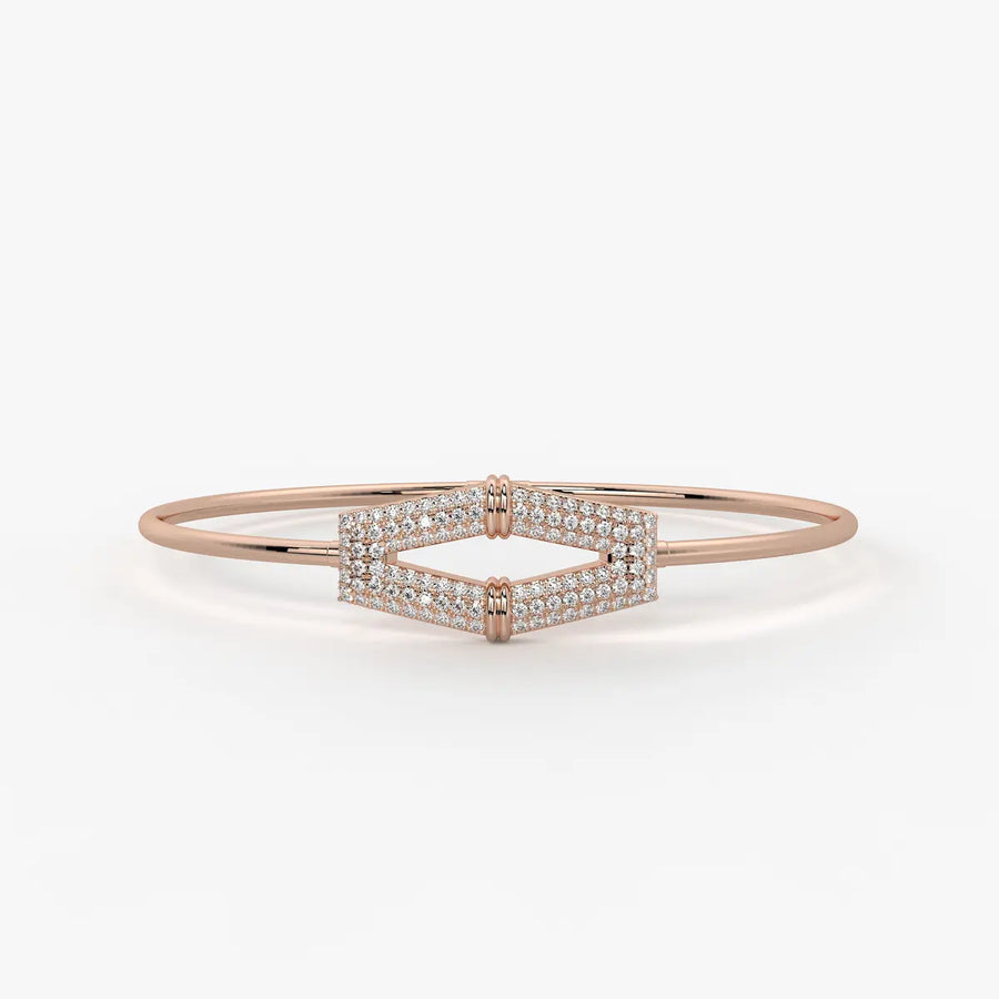 Double Edge Marquise Designer Bracelet