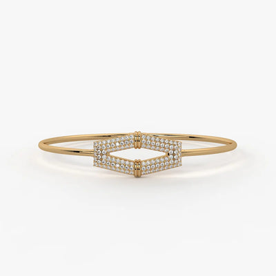 Double Edge Marquise Designer Bracelet