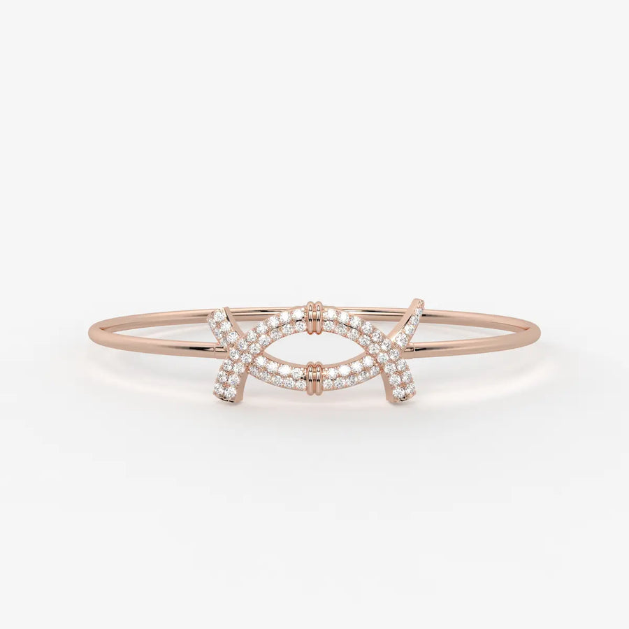 Cross Loop Designer Bracelet