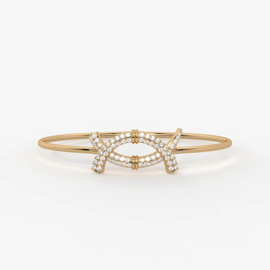 Cross Loop Designer Bracelet