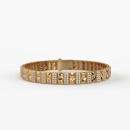 Blocara Round Diamond Gridline Bracelet