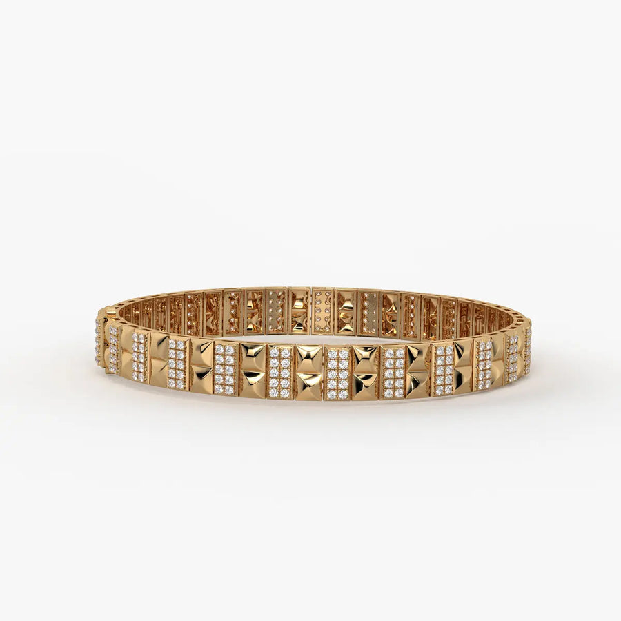 Blocara Round Diamond Gridline Bracelet