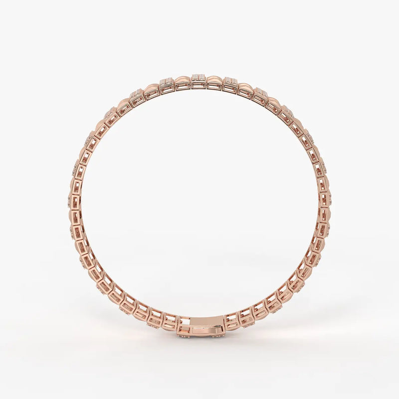 Blocara Round Diamond Gridline Bracelet